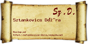 Sztankovics Dóra névjegykártya