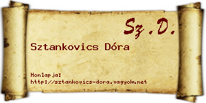 Sztankovics Dóra névjegykártya