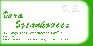 dora sztankovics business card